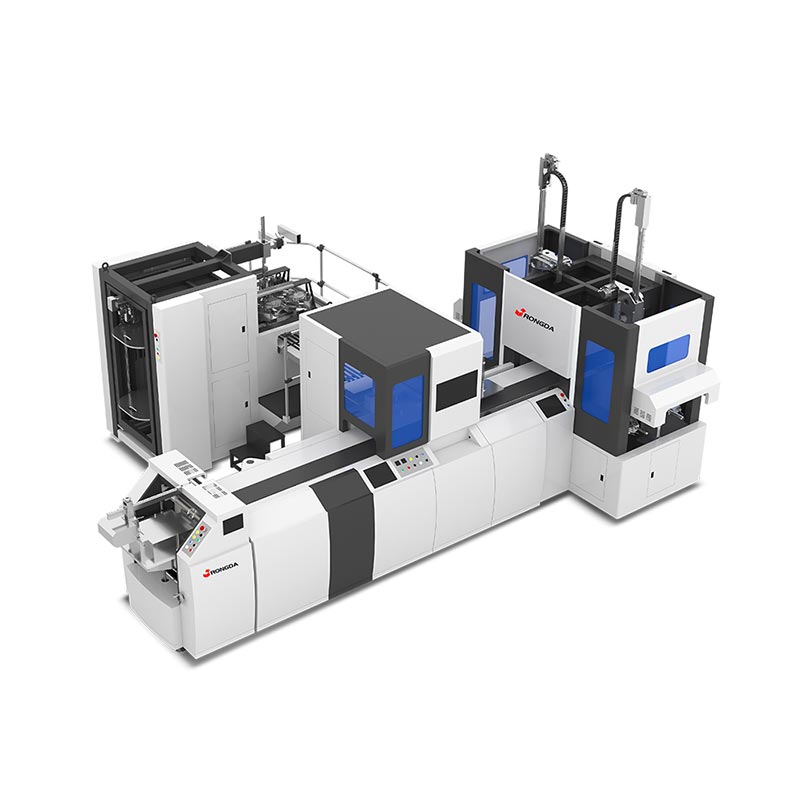 Automatische Doppelstationsmaschine zur Herstellung starrer Kartons